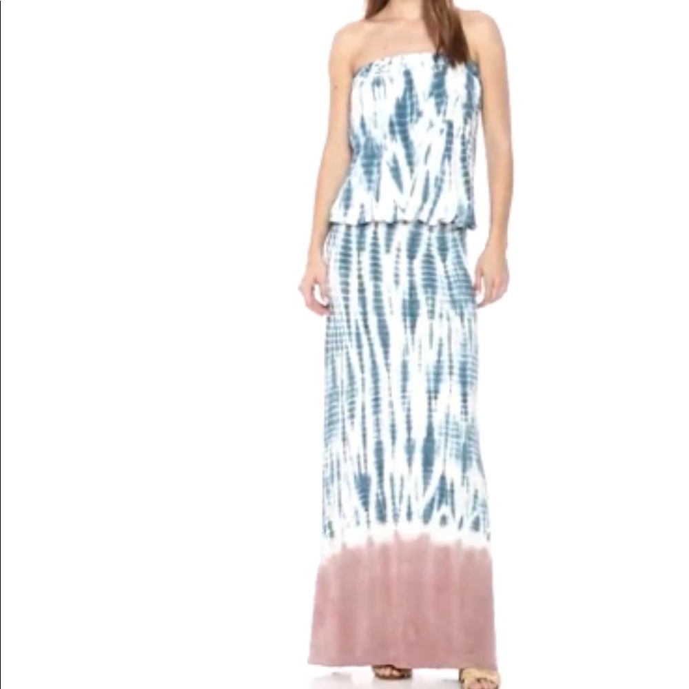NWOT YFB Sydney maxi dress, dustypink/sun size S